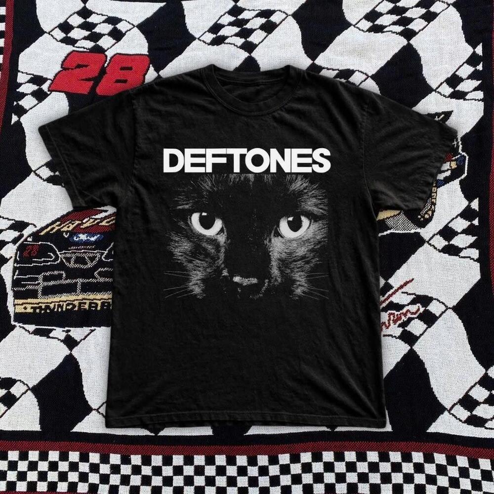 Deftones Band Tee Black With White Accents